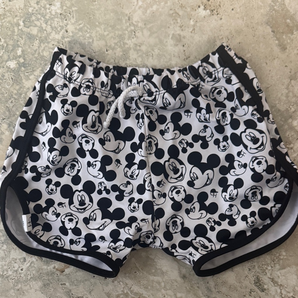 Mickey Mouse Kids Shorts - Black and White